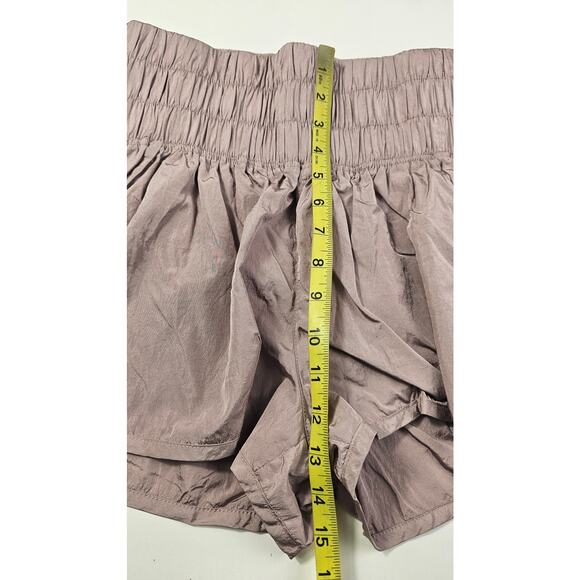 Free People FP Movement The Way Home Shorts M High Waist Lined Mauve Dusty Rose - Picture 8 of 8
